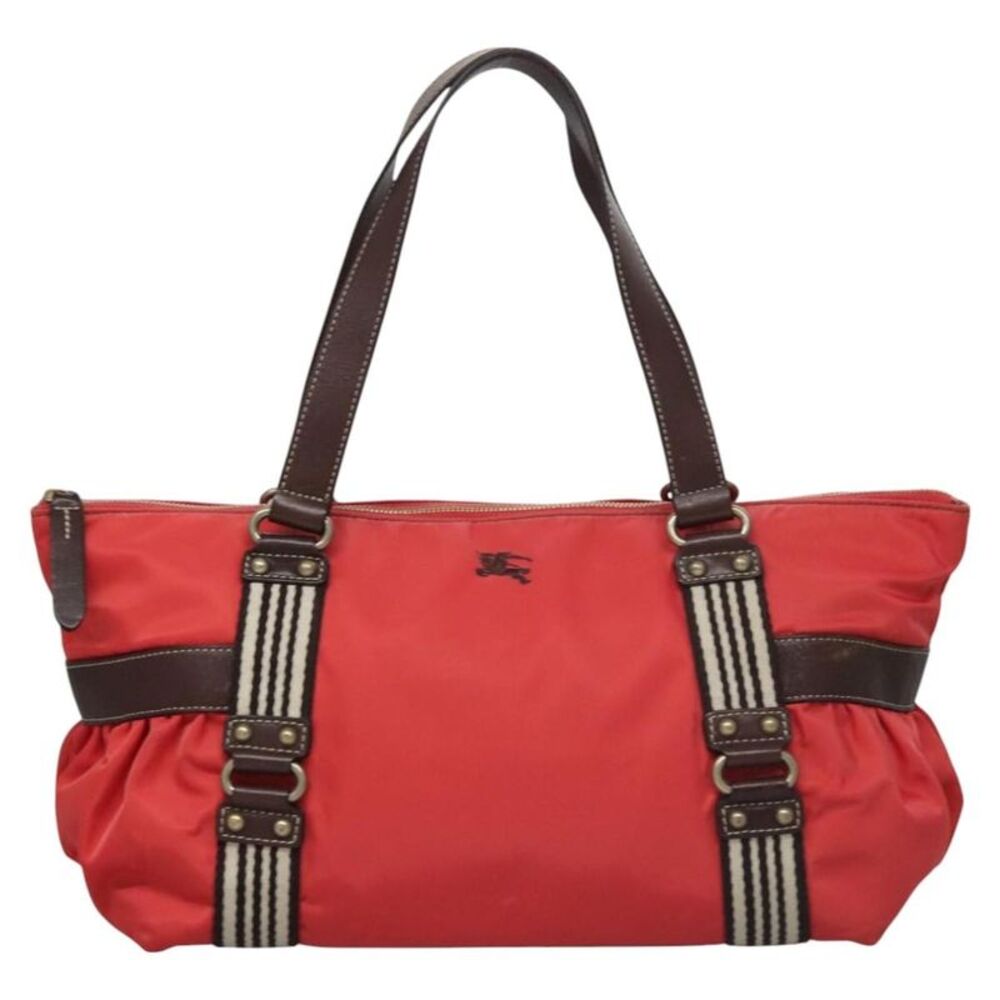 Burberry Blue Label Nylon Red Nylon Tote Bag Bag